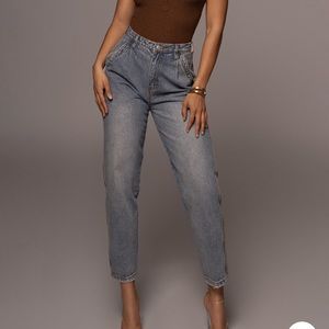 JLUXLABEL High Waisted Relaxed Mom Jeans Medium
